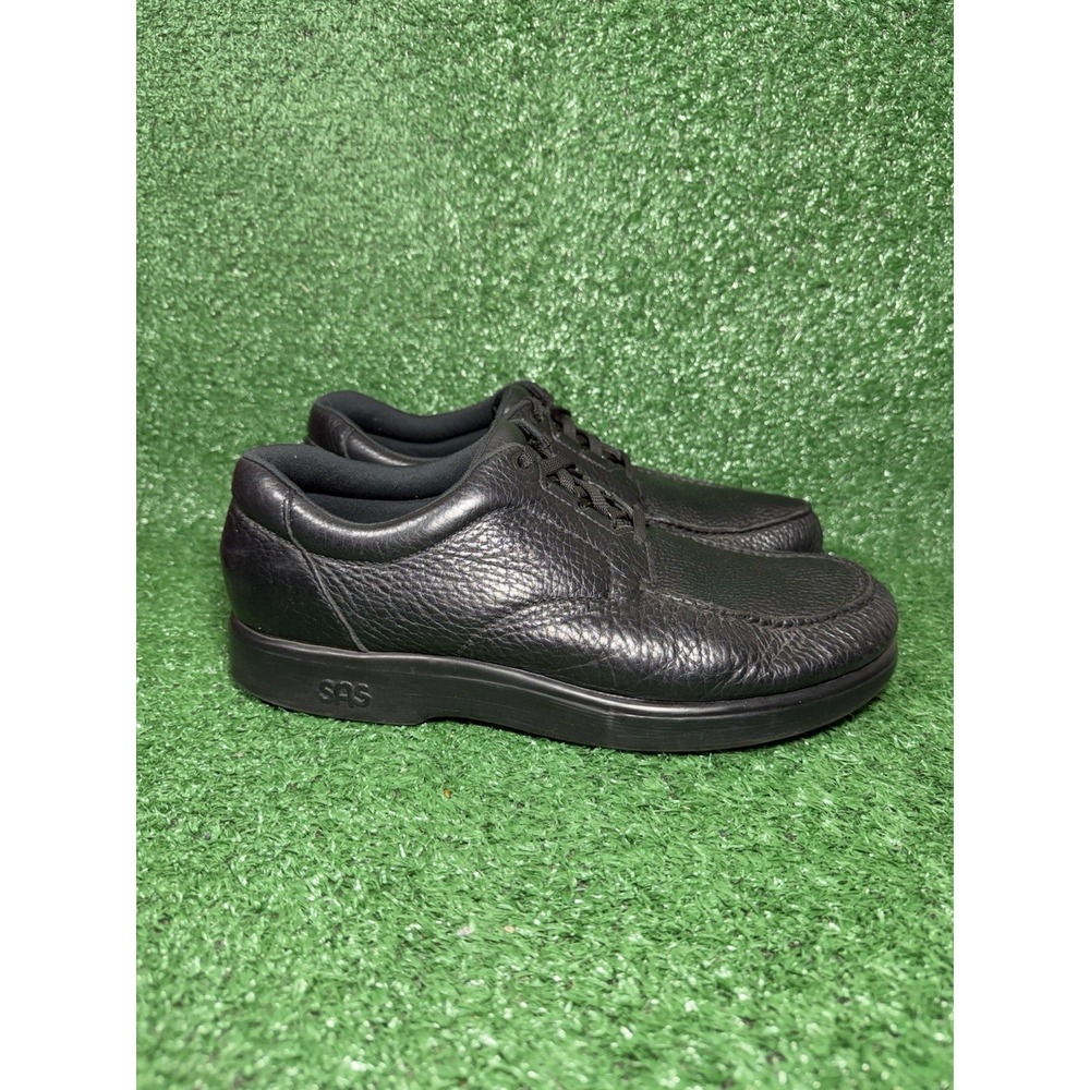 SAS Shoes Bout Time Mens Size 12 Wide Black Leather Comfort Lace Up Dress Shoes